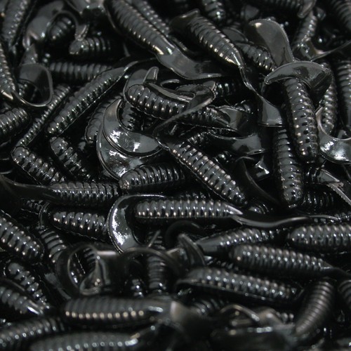 Black twister tail grubs - 1.5",