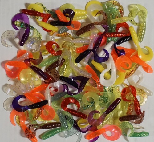 100 curly tail fishing - -,