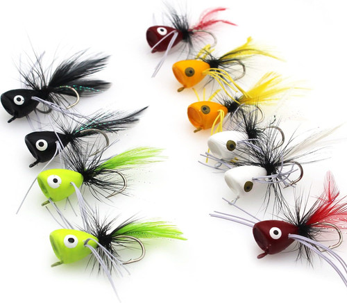 Fly fishing poppers topwater - fishing, poppers,