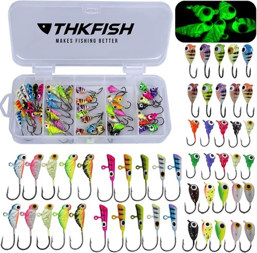 50pcs ice fishing jigs kit - 50pcs,