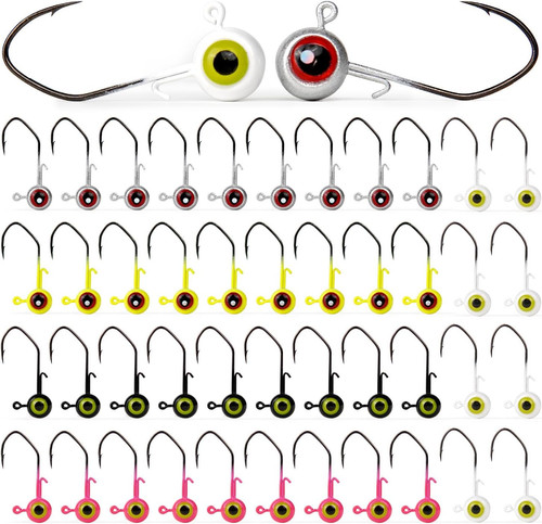 Pack crappie jig heads for - 40-pack,