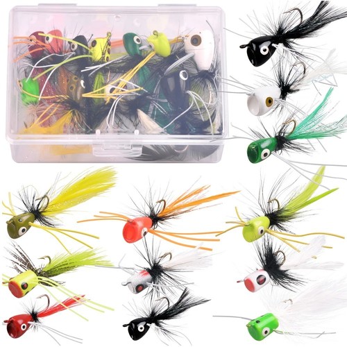 10pcs fly fishing popper flies - fly,